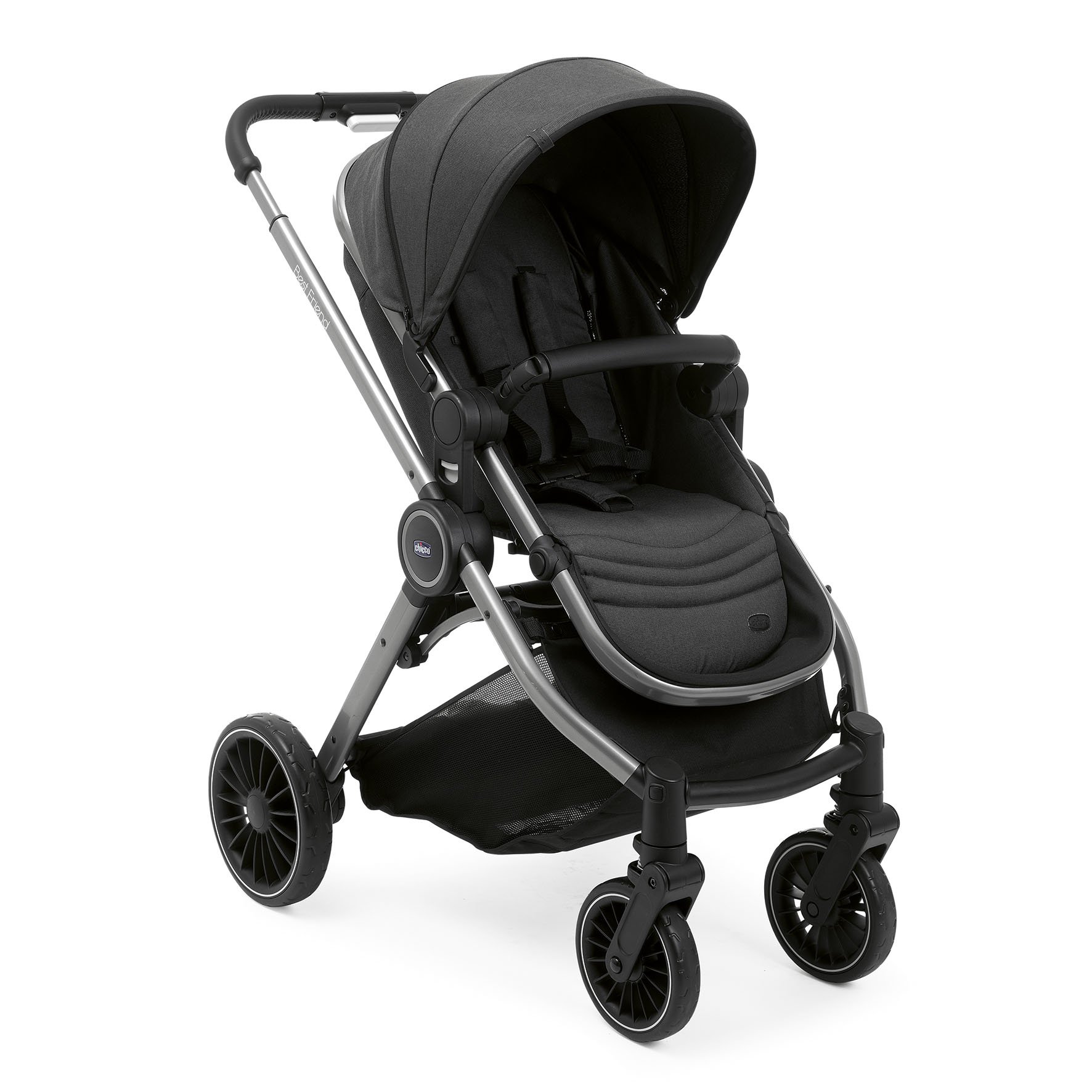 Коляска BEST FRIEND PRO STROLLER PIRATE BLACK Черный Chicco • Mama&Detki